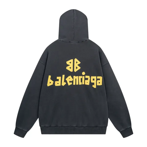 Balenciaga Tape Type Ripped Pocket Hoodie Oversized  YZ 0400018953488