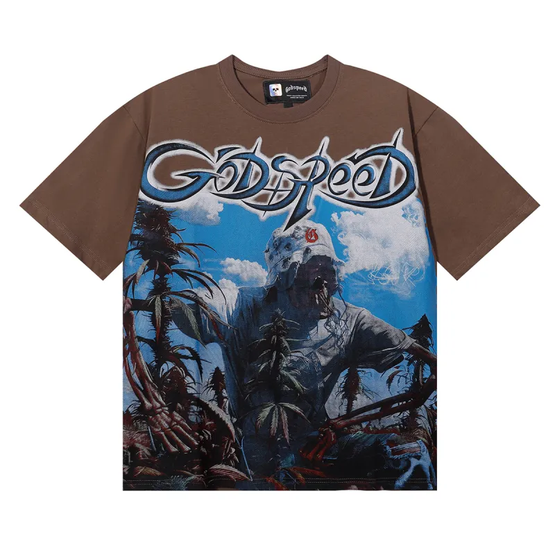 Godspeed Outdoor T-Shirt #7081 Brown/White/Black