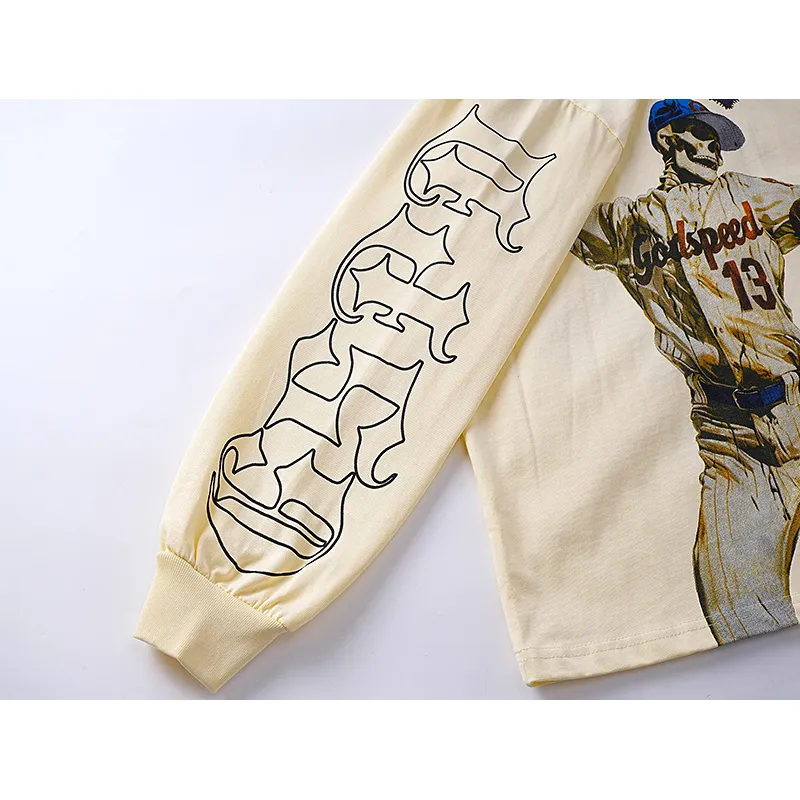 Godspeed Strike Out Long Sleeve T-shirt Bone #3158