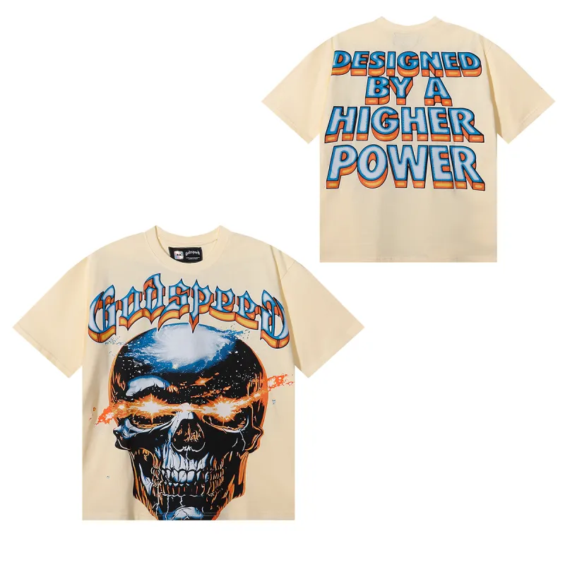 Godspeed Galaxsee T-shirt #7079 Apricot/Black Wash