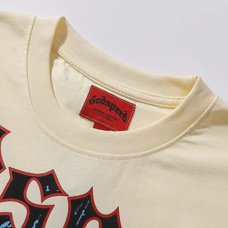 Godspeed Smell The Roses T-shirt #7070 Black/Apricot