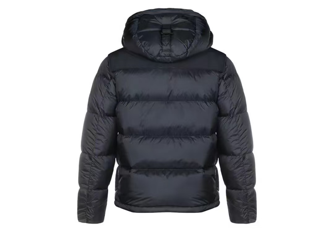 Burberry Hooded Puffer Jacket with Hood Navy