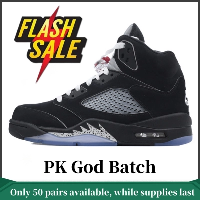 PK God Batch Air Jordan 5 Retro OG Black Metallic Reimagined HF3975-001 01