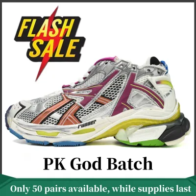 PK God Batch Balenciaga Runner Silver Purple 01
