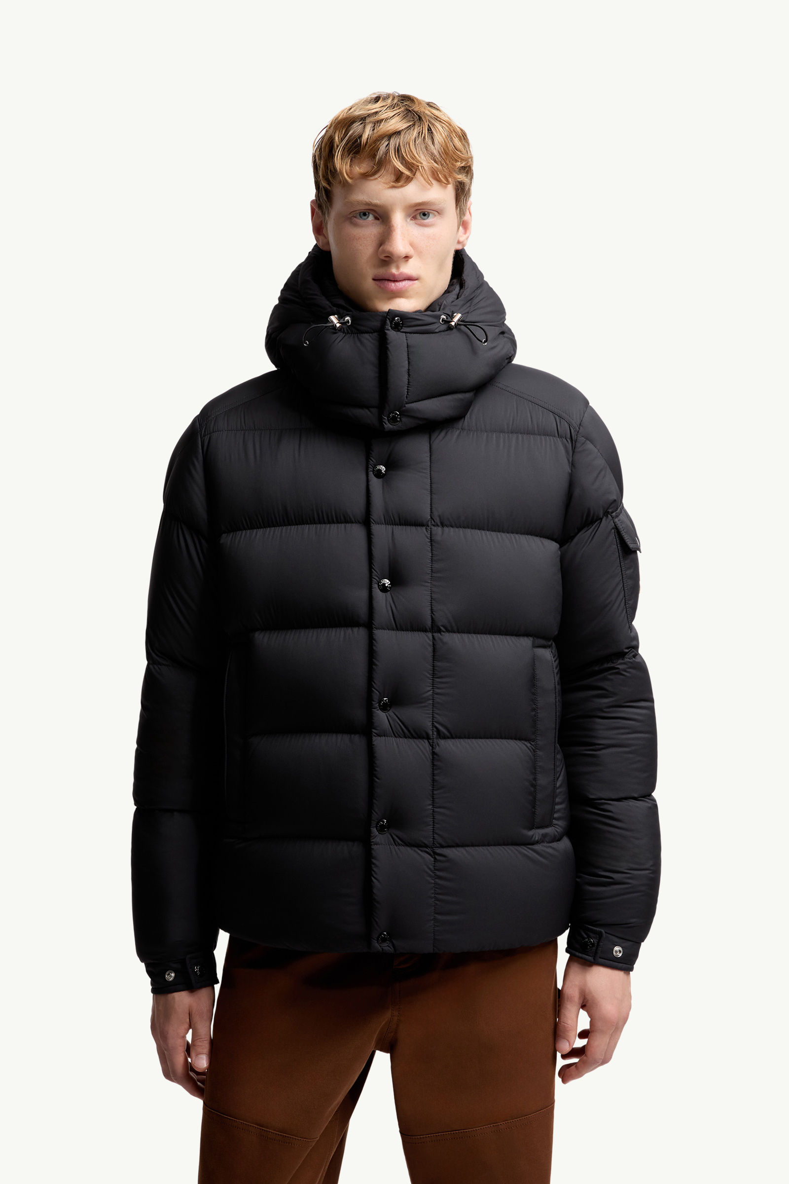 Moncler Maya 70 Hooded Short Down Jacket
