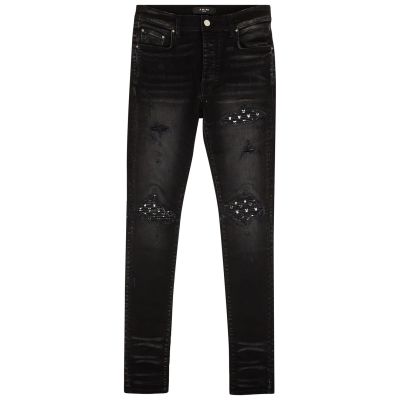 Amiri MX1 Leather Playboy Jean 'Black' PK1113 01