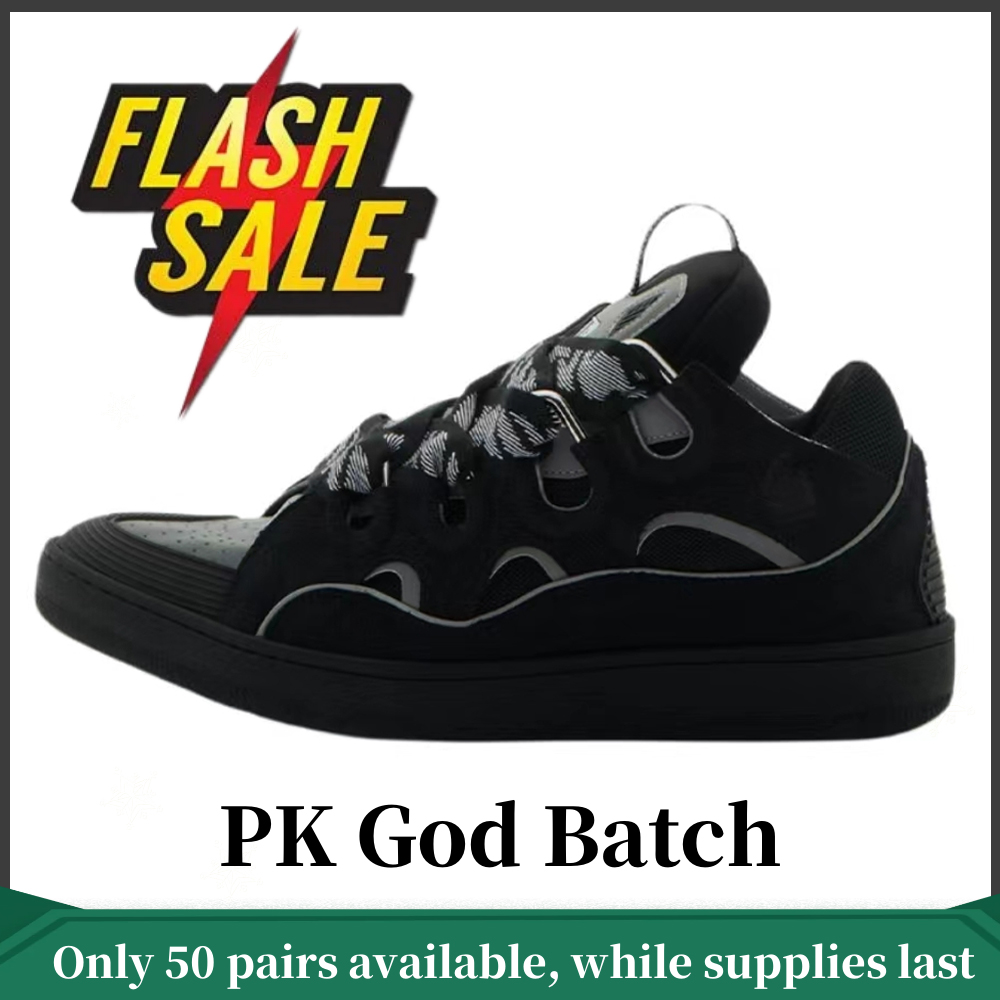 Lanvin Curb Sneaker Black Grey FM-SKRK11-REFL-P2210