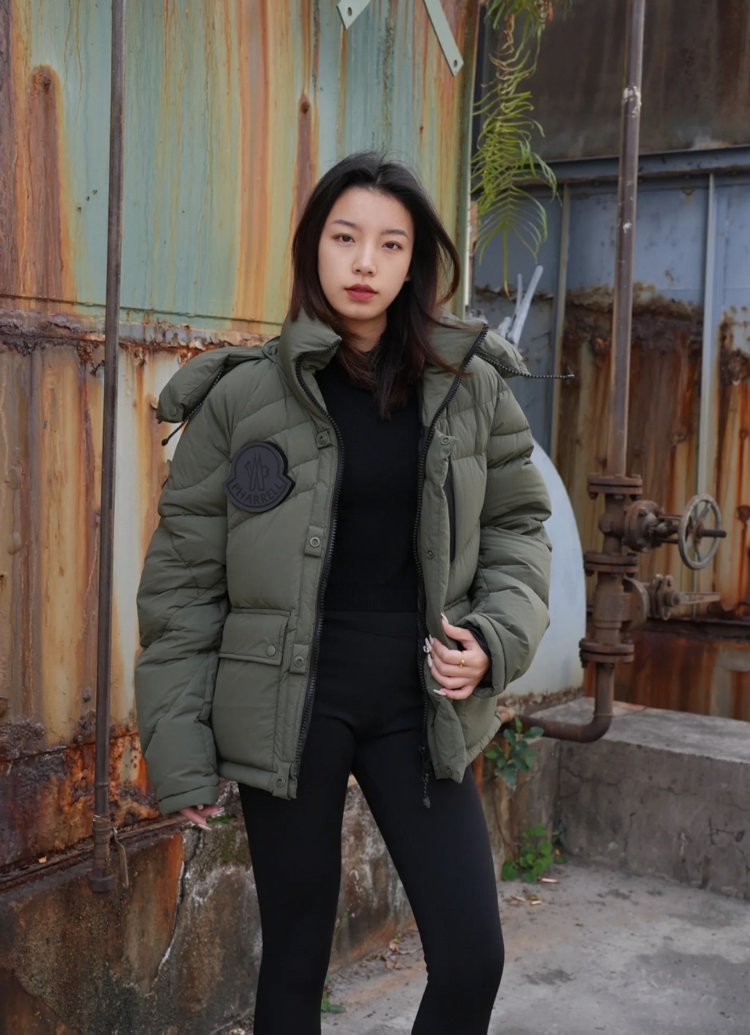 moncler  unisex down jacket  green 