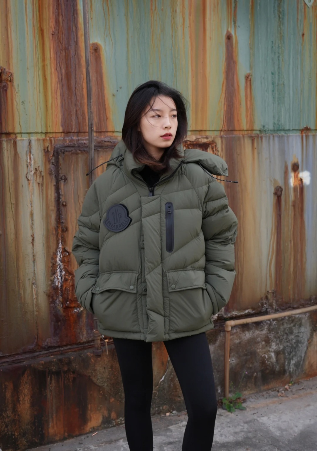 moncler  unisex down jacket  green 