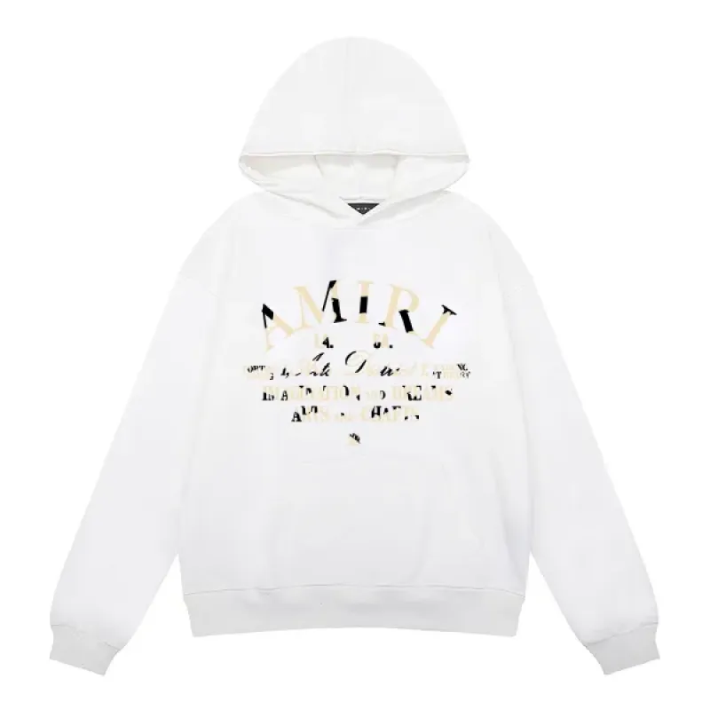 AMIRI Logo Print Hoodie #9286 Black/White