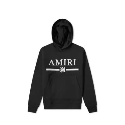 AMIRI Ma Bar Logo Hoodie Black 01