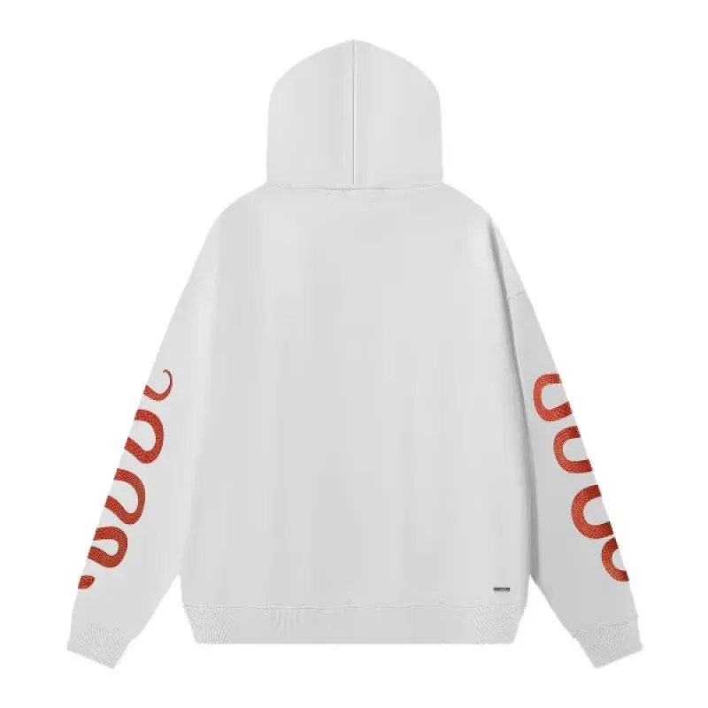 AMIRI Snake Print Hoodie #9287 Black/White