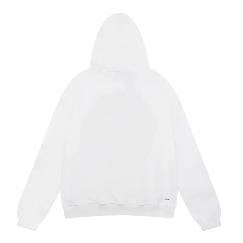 AMIRI Ma Bar Logo Hoodie #9263 Black/White