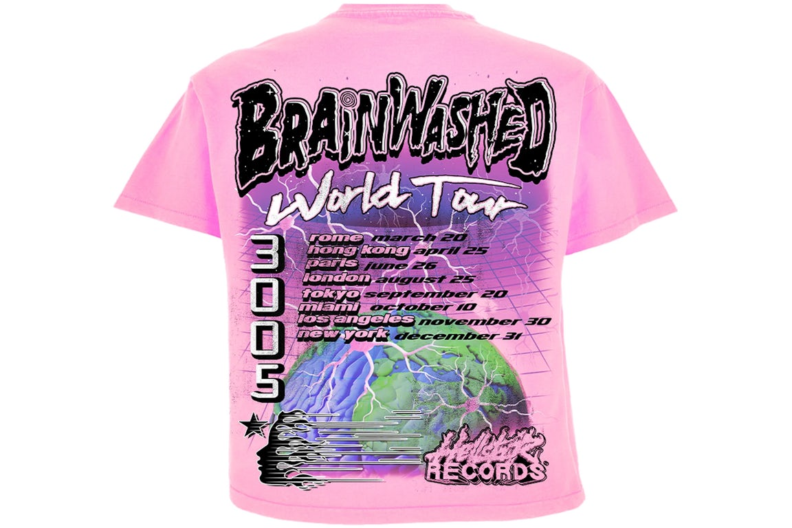 Hellstar Brainwashed World Tour T-Shirt Pink