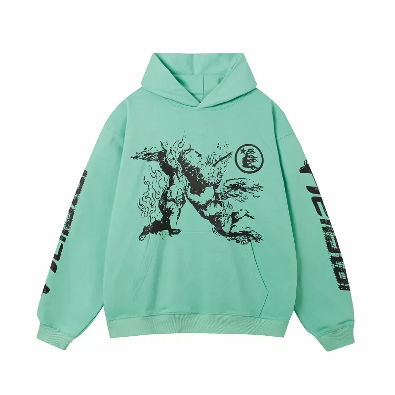 Hellstar Path To Paradise Hoodie #3098 Black/Green