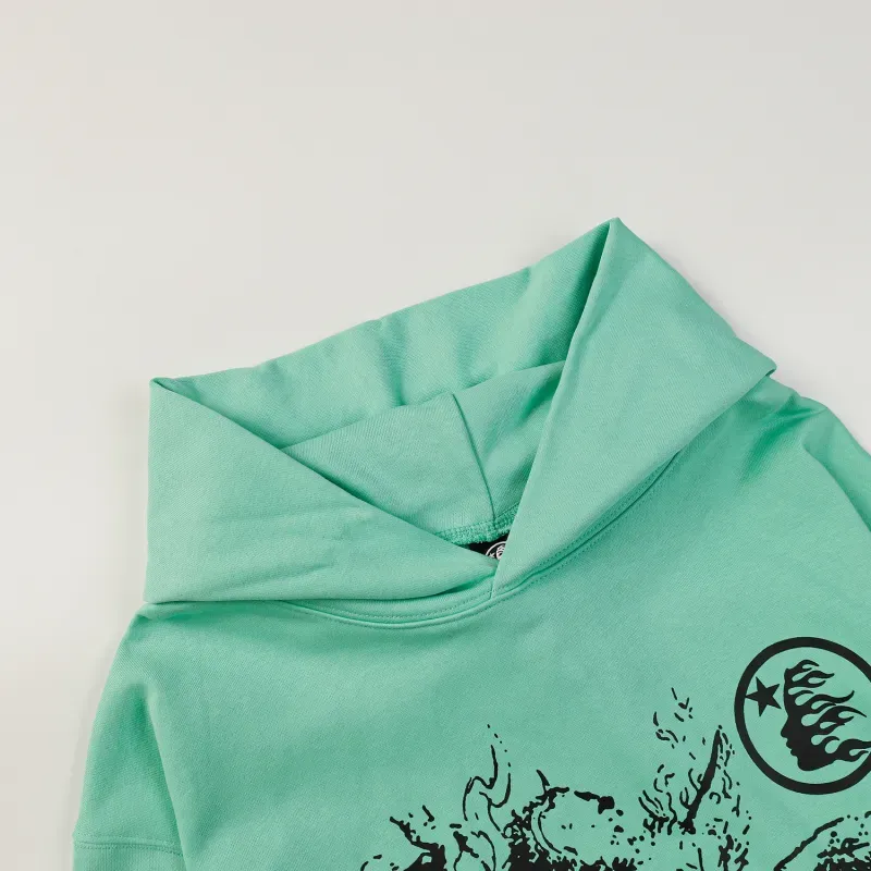 Hellstar Path To Paradise Hoodie #3098 Black/Green