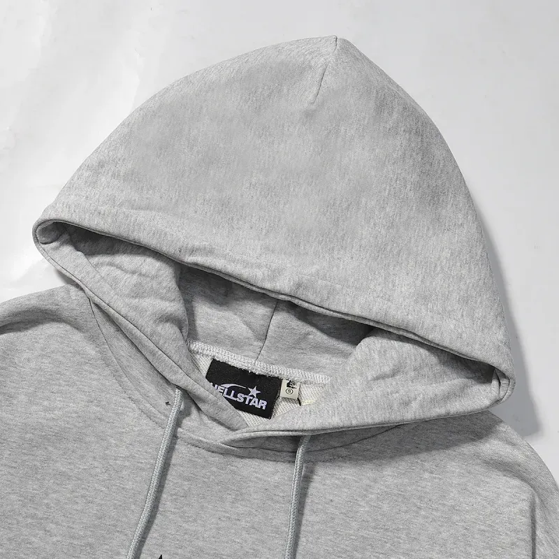 Hellstar Speed Hoodies #2230 Black White/Gray/Yellow