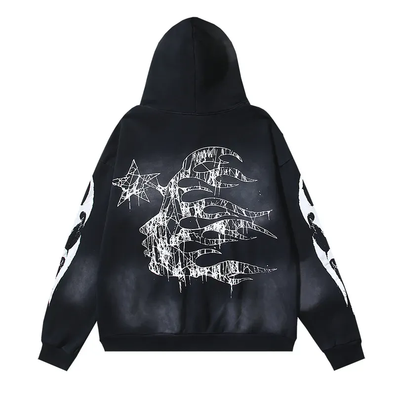 Hellstar Spiderweb Sport Black Hoodie #2039