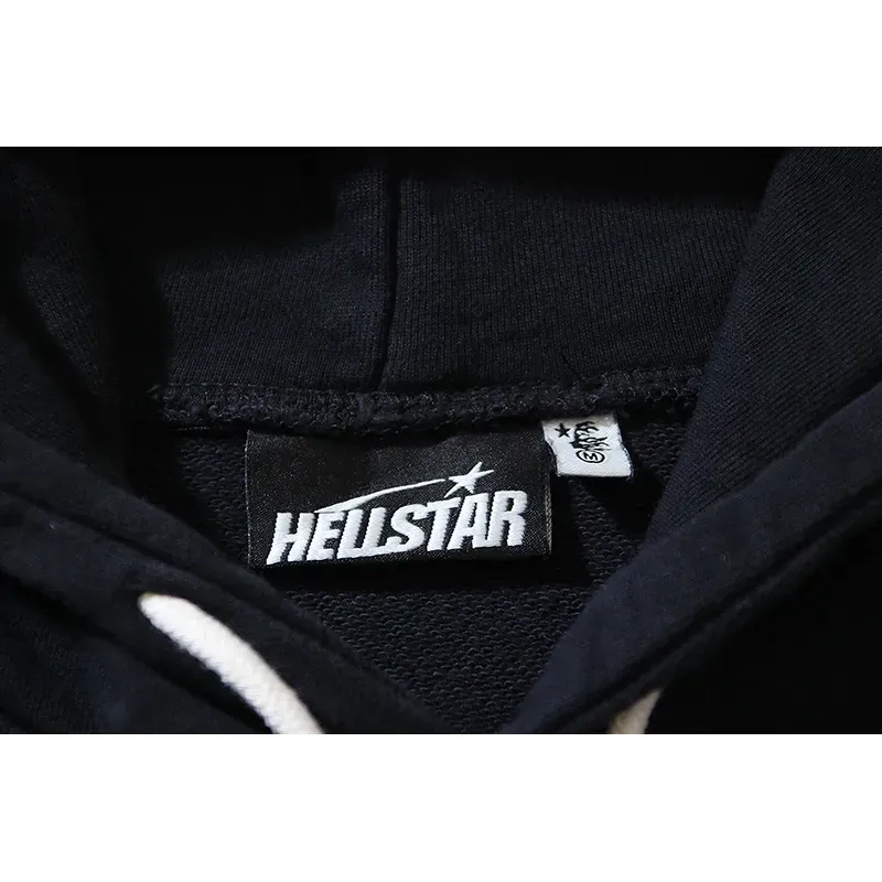 Hellstar Spiderweb Sport Black Hoodie #2039