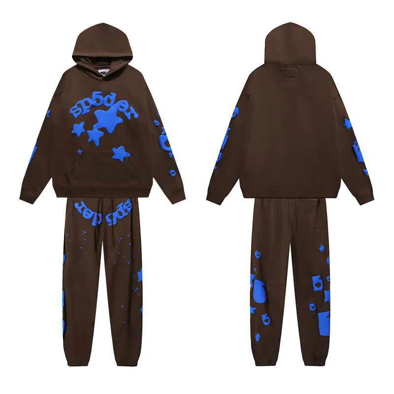 copy of Sp5der OG Web V2 Hoodie & Sweatpant Set Dusty Blue #8225