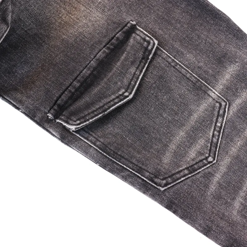 Godspeed Embroidered Multi-Pocket Jeans #8239 Smoky Gray