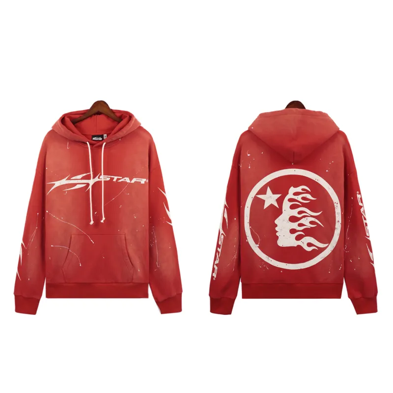 Hellstar Hstar Hoodie & Sweatpants Set #8201-5669 Red