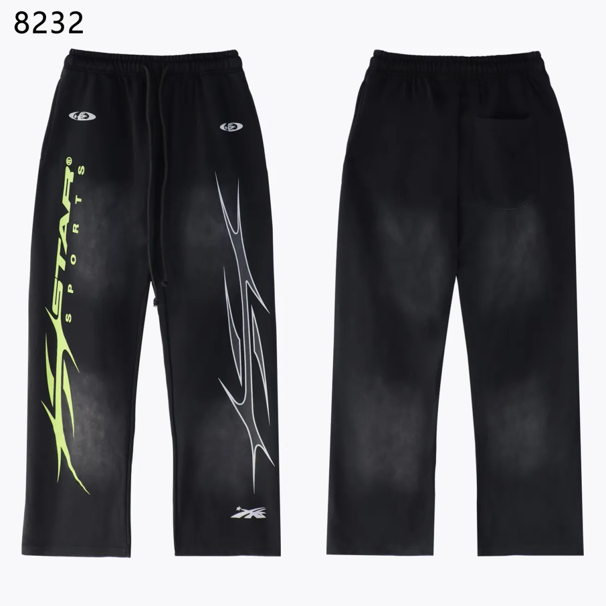 Hellstar Sports Hoodie & Sweatpants Set Black Green #5676-8232
