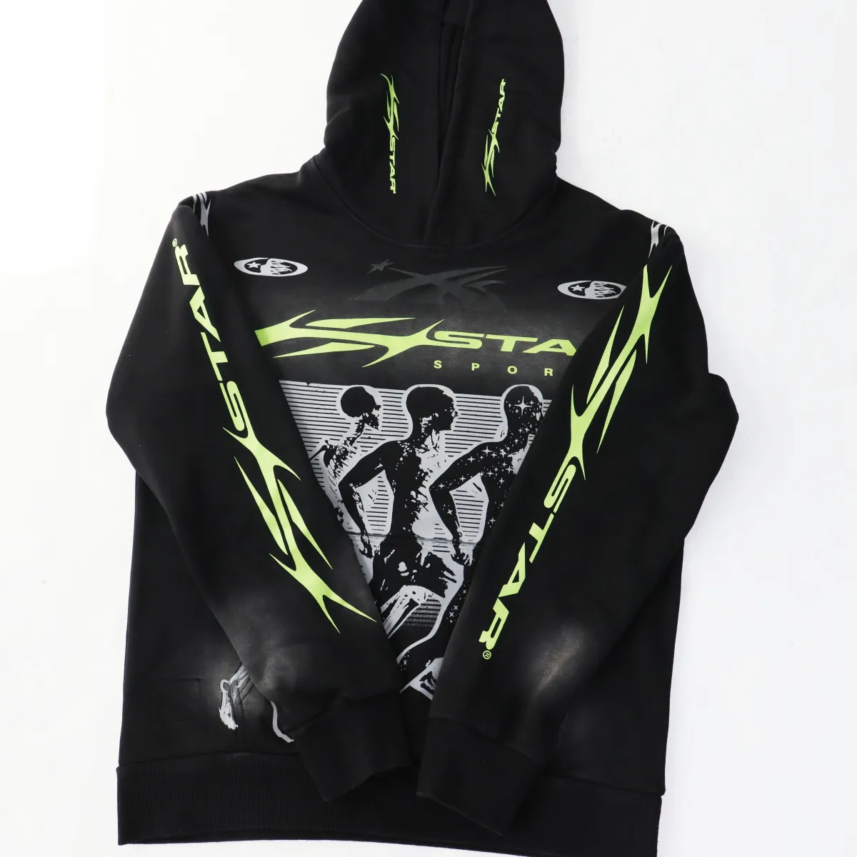 Hellstar Sports Hoodie & Sweatpants Set Black Green #5676-8232