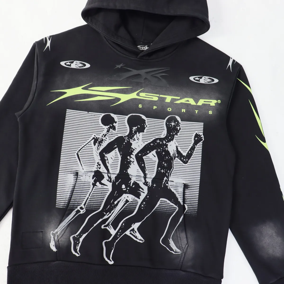 Hellstar Sports Hoodie & Sweatpants Set Black Green #5676-8232