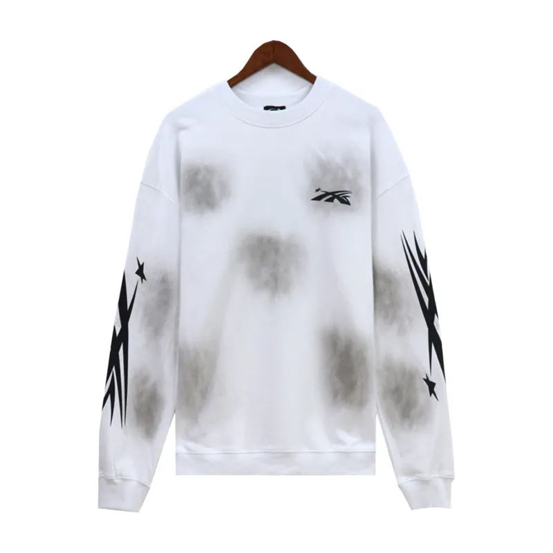 Hellstar Terry Fabric Crewneck #7545 Yellow/White