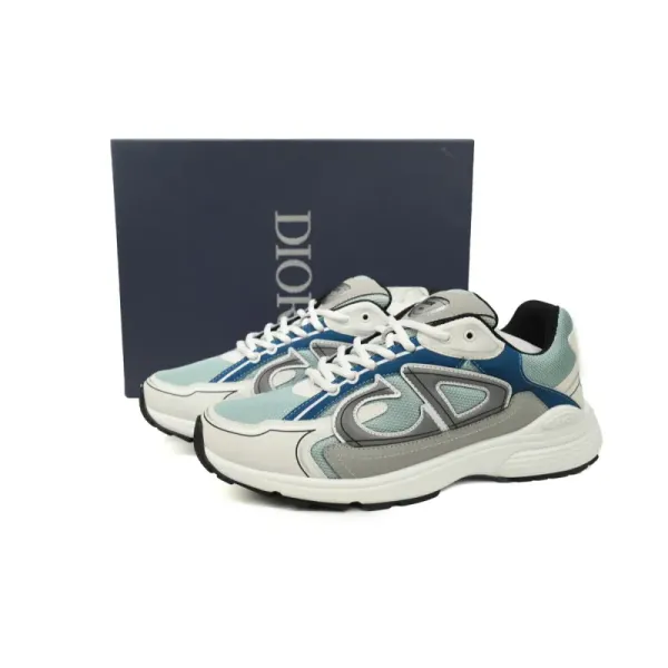 PK God Batch Dior B30 Mesh Light Blue Grey Trainer 3SN279ZRB H560