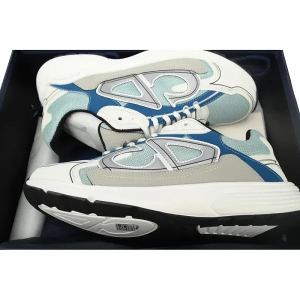 PK God Batch Dior B30 Mesh Light Blue Grey Trainer 3SN279ZRB H560