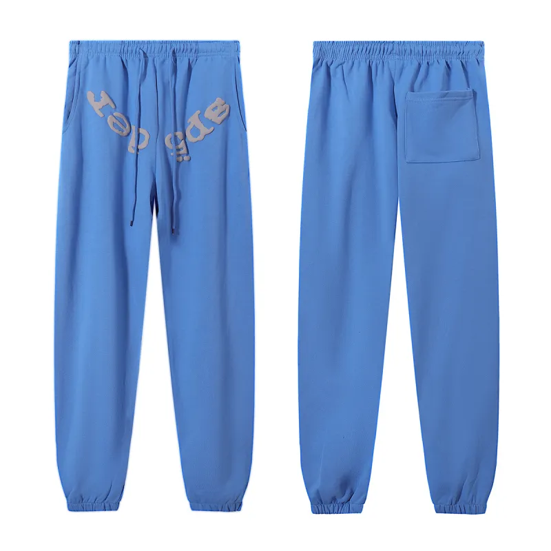 Sp5der OG Web V2 Hoodie & Sweatpant Set Dusty Blue #8225