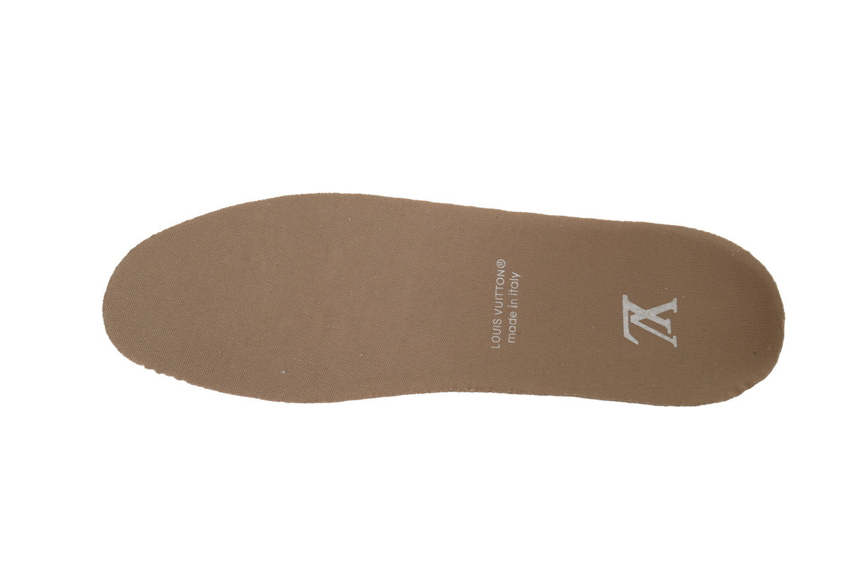 LOUIS VUITTON White Brown Diamond Surface