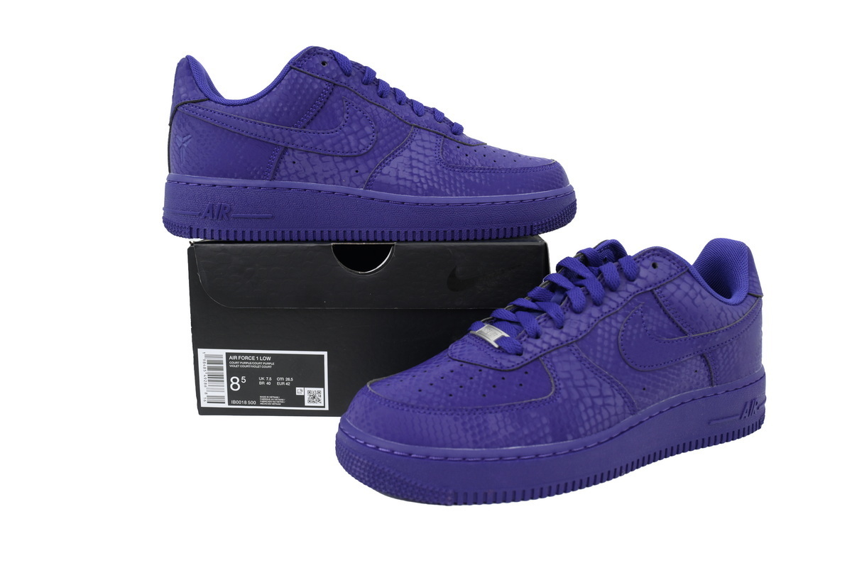 PK God Batch Kobe Bryant x Air Force 1 Low 'Court Purple' IB0018-500