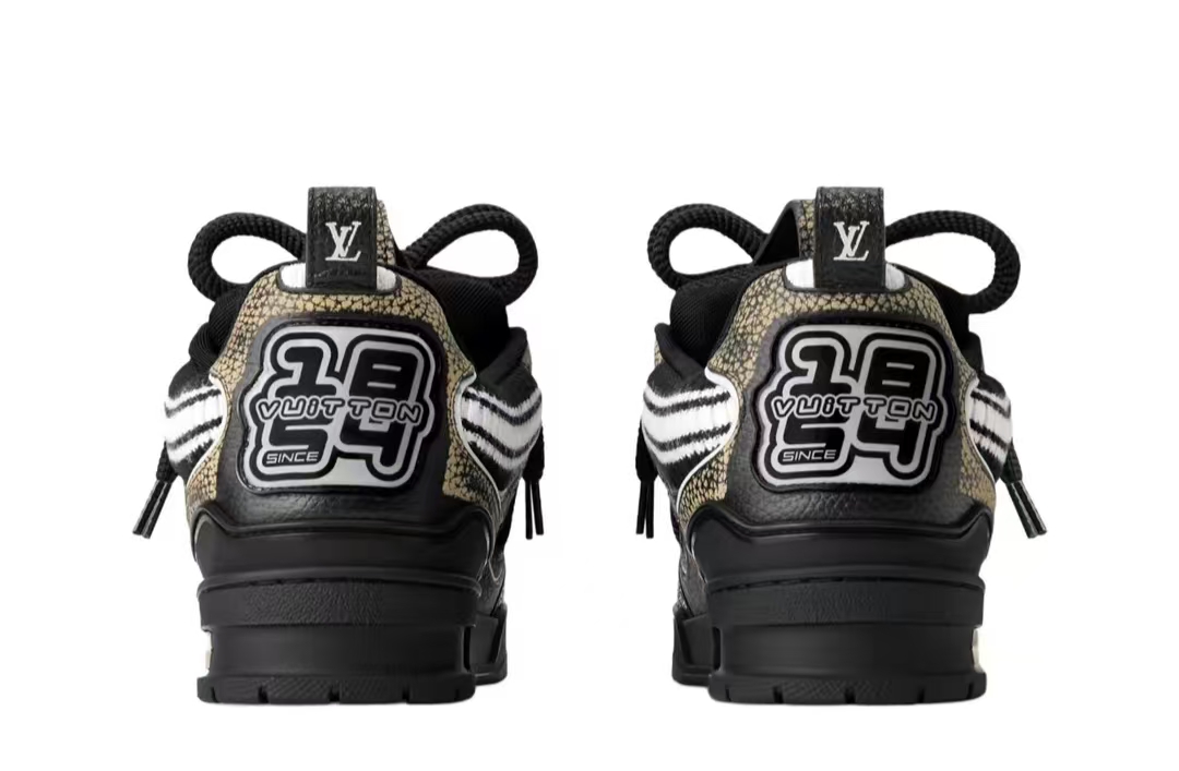 PK God Batch Louis Vuitton Skate Sneaker Black Swarovski Monogram