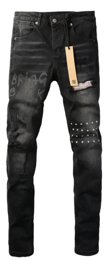 Balenciaga Political Campaign Hoodie Medium Fit 'Black' 600583TKVI91070+Ksubi Jeans PK 3015