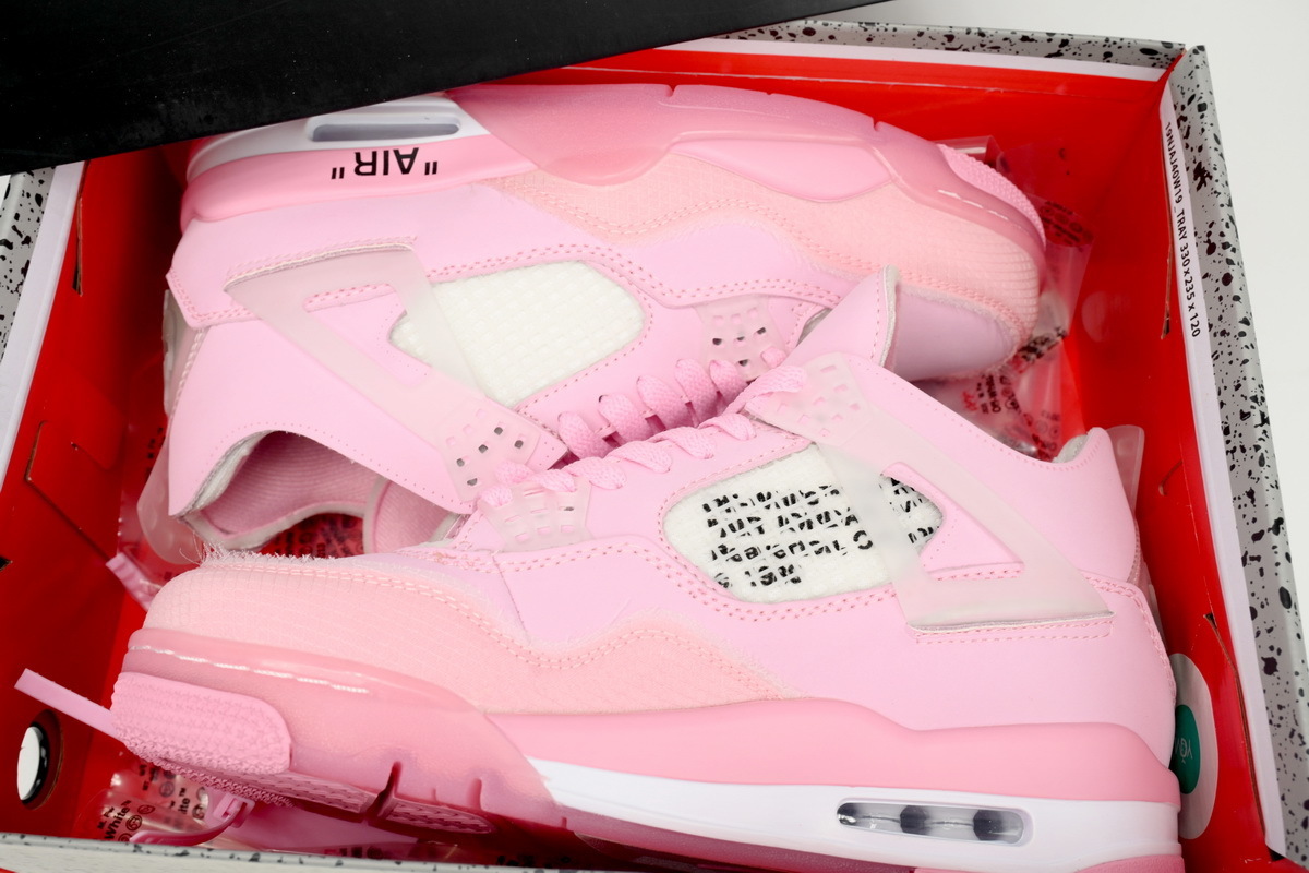 Special offer Batch OFF White x Air Jordan 4 Pink Co Branding CV9388-105