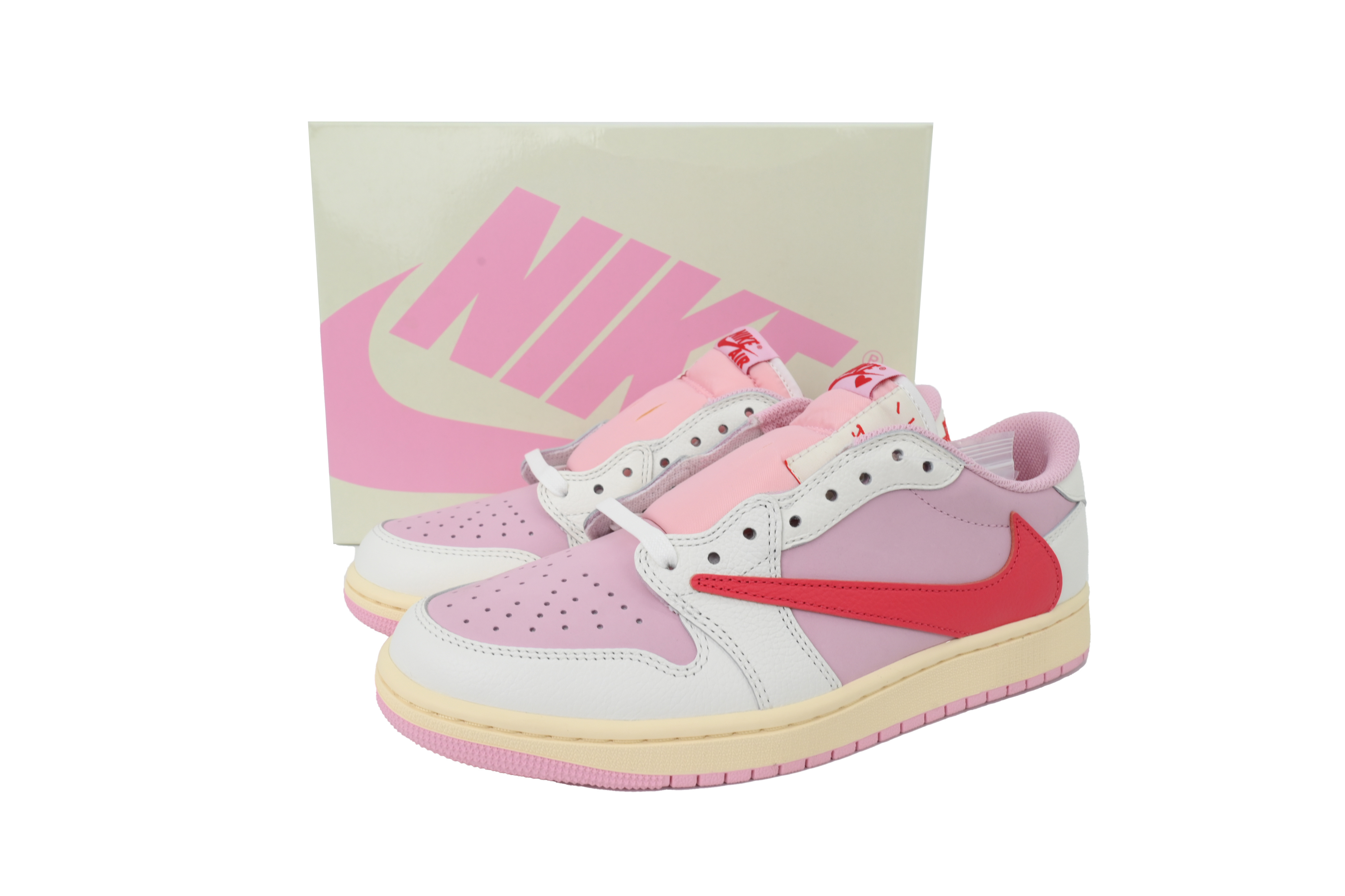 Travis Scott x Air Jordan 1 Low Hot Powder Pouring  IQ7604-101 