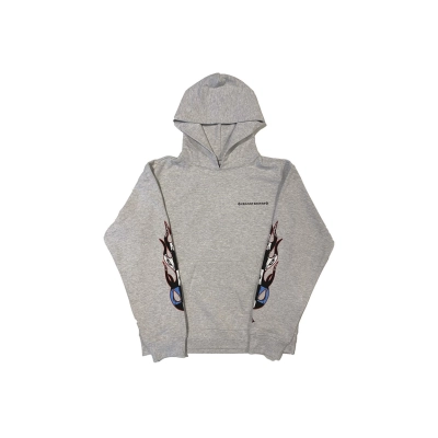 Chrome Hearts Matty Boy Brain Hoodie Heather Grey 01