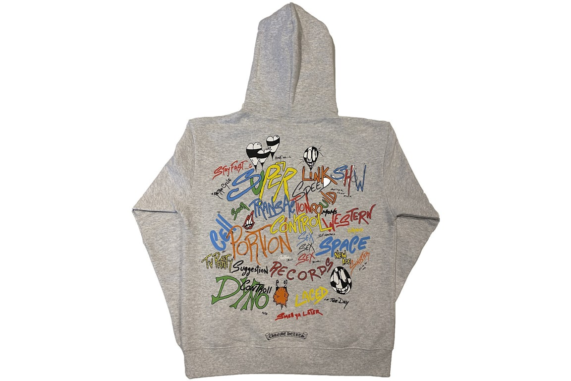 Chrome Hearts Matty Boy Brain Hoodie Heather Grey