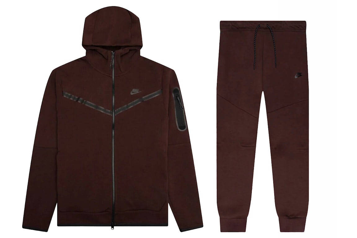Nike Sportswear Tech Fleece Hoodie & Joggers Set Earth/Black