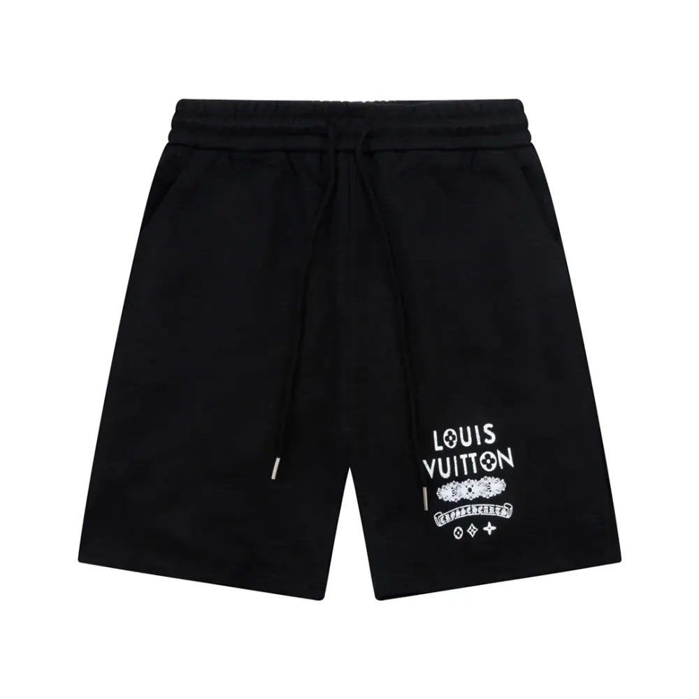 Hellstar Records T-shirt Off-White+Louis Vuitton Shorts Black lv02