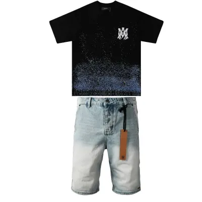 Amiri T-Shirt 686+Ksubi Denim shorts PK08 01