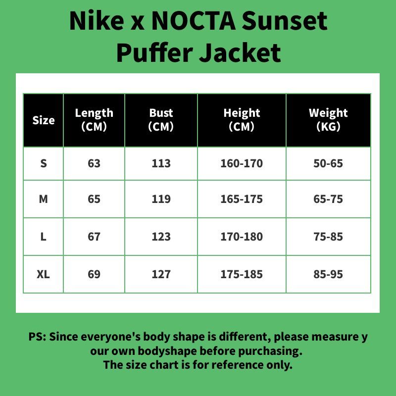 Nike x NOCTA Sunset Puffer Jacket Black