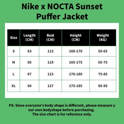 Nike x NOCTA Sunset Puffer Jacket Yellow 02