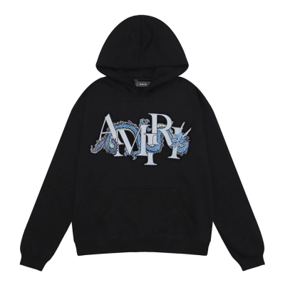 AMIRI CNY Dragon Hoodie Black/White 01