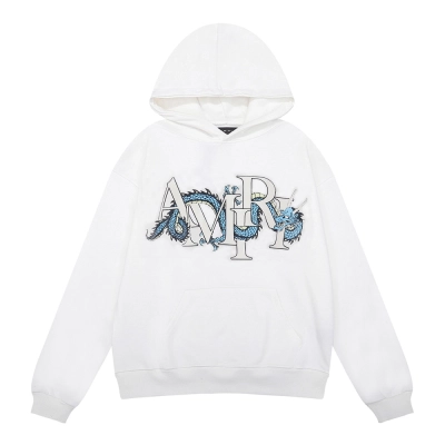 AMIRI CNY Dragon Hoodie Black/White 02