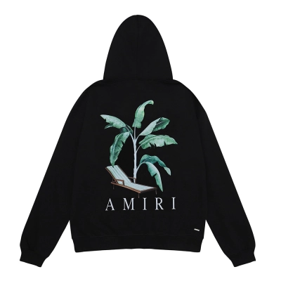 AMIRI Palm Tree Dubai Hoodie Black/White 01