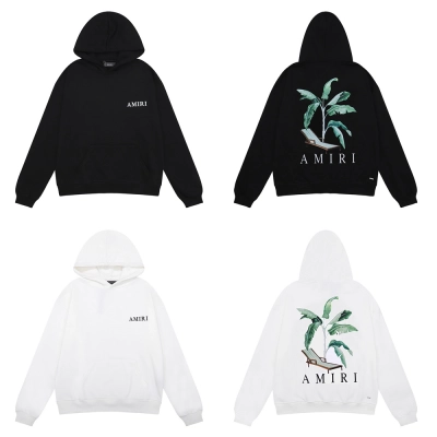 AMIRI Palm Tree Dubai Hoodie Black/White 01